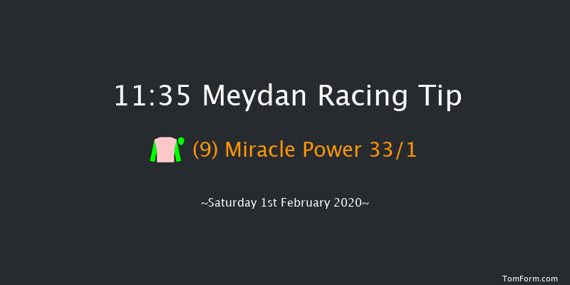 Meydan 11:35 1m 16 run Emirates NBD Business Banking Maiden Stakes - Turf Thu 30th Jan 2020