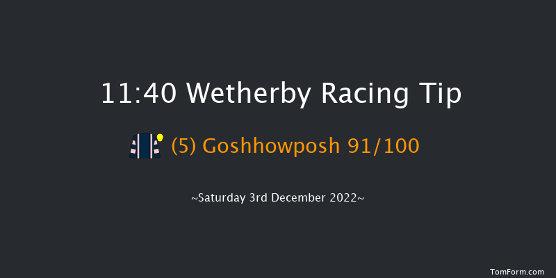 Wetherby 11:40 Maiden Hurdle (Class 4) 21f Wed 23rd Nov 2022