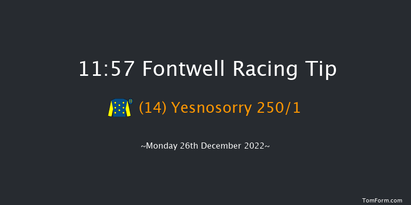 Fontwell 11:57 Maiden Hurdle (Class 4) 18f Tue 6th Dec 2022