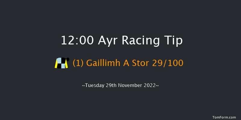 Ayr 12:00 Maiden Hurdle (Class 4) 20f Wed 9th Nov 2022