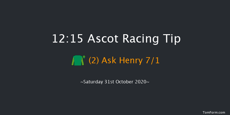 tote.co.uk Conditional Jockeys' Novices' Handicap Hurdle (GBB Race) (Div 1) Ascot 12:15 Handicap Hurdle (Class 4) 19f Sat 17th Oct 2020