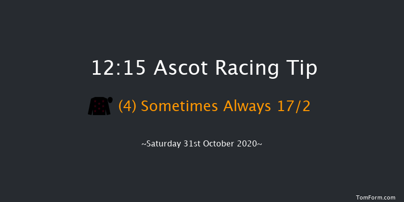 tote.co.uk Conditional Jockeys' Novices' Handicap Hurdle (GBB Race) (Div 1) Ascot 12:15 Handicap Hurdle (Class 4) 19f Sat 17th Oct 2020