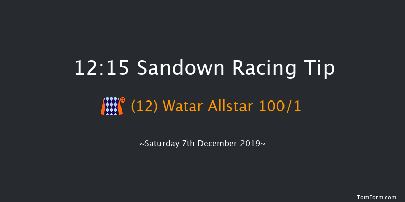 Sandown 12:15 Maiden Hurdle (Class 3) 16f Fri 6th Dec 2019