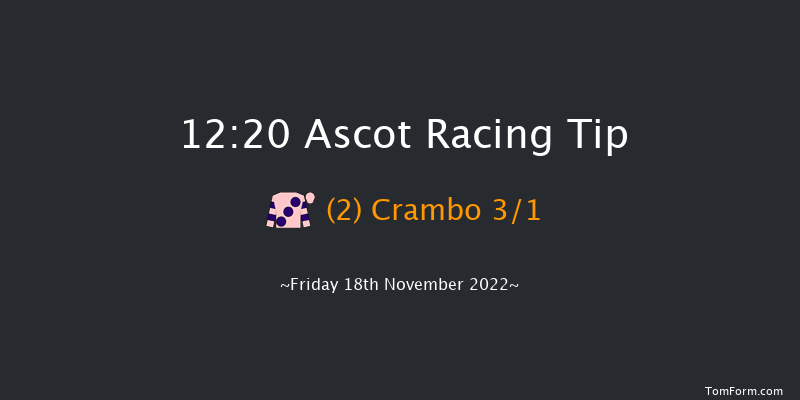Ascot 12:20 Maiden Hurdle (Class 3) 
19f Sat 29th Oct 2022