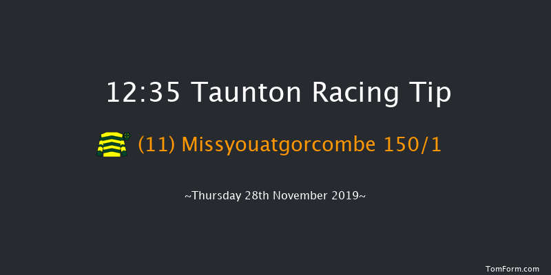 Taunton 12:35 Maiden Hurdle (Class 4) 16f Thu 14th Nov 2019