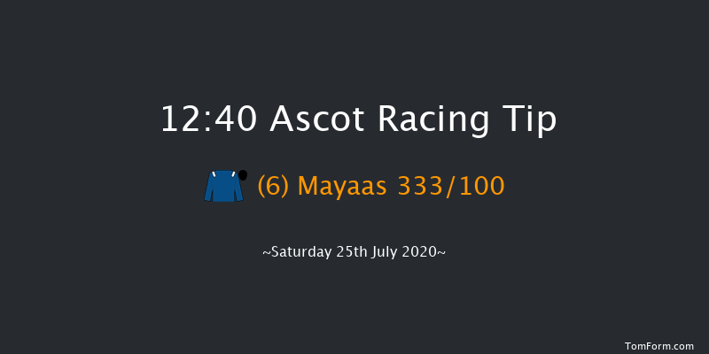 Anders Foundation British EBF Crocker Bulteel Maiden Stakes Ascot 12:40 Maiden (Class 5) 6f Sat 11th Jul 2020