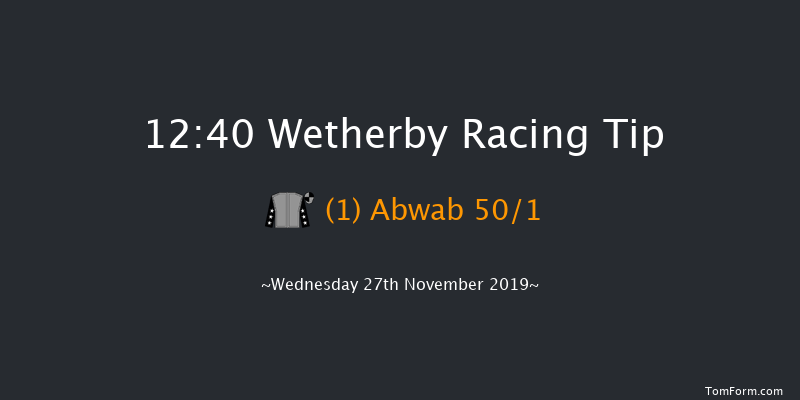 Wetherby 12:40 Maiden Hurdle (Class 4) 16f Sat 16th Nov 2019