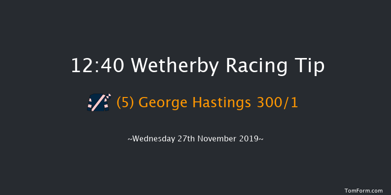 Wetherby 12:40 Maiden Hurdle (Class 4) 16f Sat 16th Nov 2019