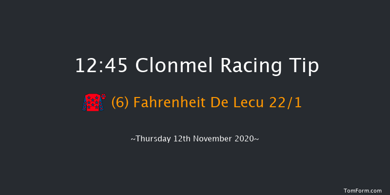 I.N.H. Stallion Owners EBF Maiden Hurdle (Div 1) Clonmel 12:45 Maiden Hurdle 19f Thu 29th Oct 2020