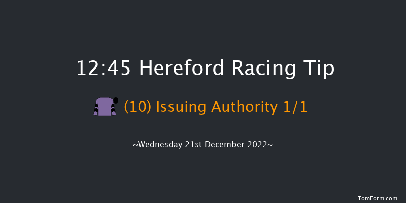 Hereford 12:45 Maiden Hurdle (Class 4) 20f Wed 23rd Nov 2022