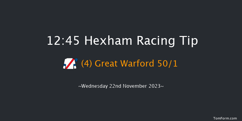 Hexham 12:45 Maiden Hurdle (Class 4) 16f Fri 10th Nov 2023