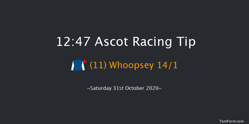 tote.co.uk Conditional Jockeys' Novices' Handicap Hurdle (GBB Race) (Div 2) Ascot 12:47 Handicap Hurdle (Class 4) 19f Sat 17th Oct 2020