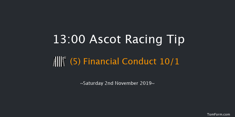 Ascot 13:00 Maiden Hurdle (Class 3) 16f Sat 19th Oct 2019