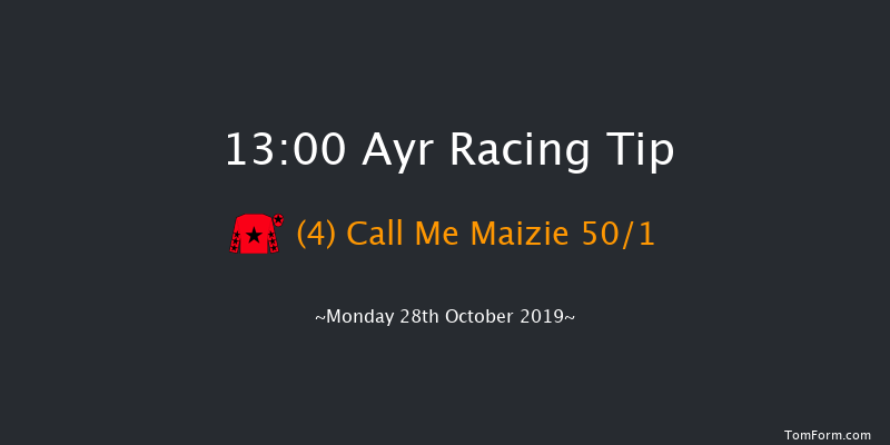 Ayr 13:00 Maiden Hurdle (Class 5) 20f Tue 1st Oct 2019