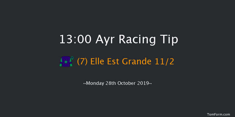 Ayr 13:00 Maiden Hurdle (Class 5) 20f Tue 1st Oct 2019