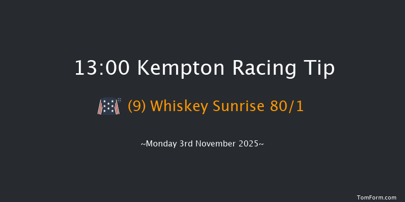 Kempton 13-00 (Class 6) 8f Wed 29th Oct 2025