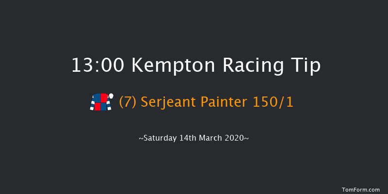Paddy Power From The Horse's Mouth Podcast Novices' Hurdle Kempton 13:00 Maiden Hurdle (Class 4) 16f Wed 11th Mar 2020