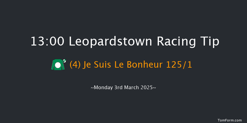 Leopardstown  13:00 Maiden Hurdle 20f Sun 2nd Mar 2025