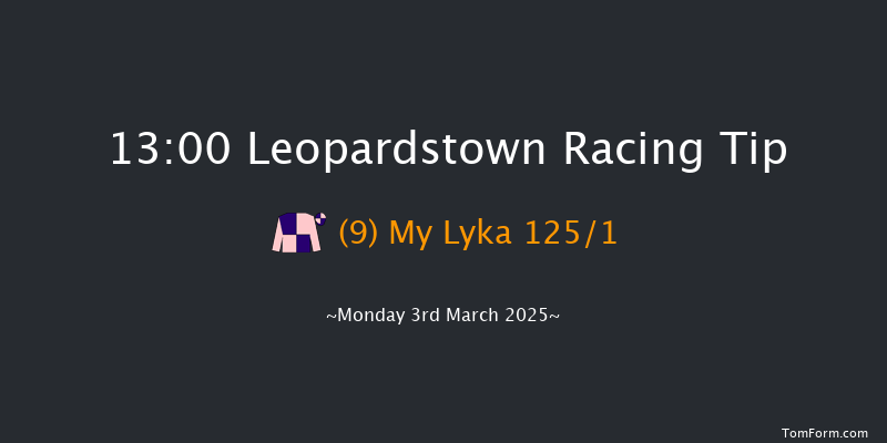 Leopardstown  13:00 Maiden Hurdle 20f Sun 2nd Mar 2025
