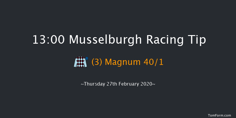 jumpforjoy On Racing TV Maiden Hurdle Musselburgh 13:00 Maiden Hurdle (Class 5) 16f Wed 26th Feb 2020