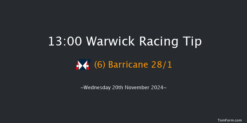 Warwick  13:00 Handicap Hurdle (Class 4) 19f  Tue 5th Nov 2024