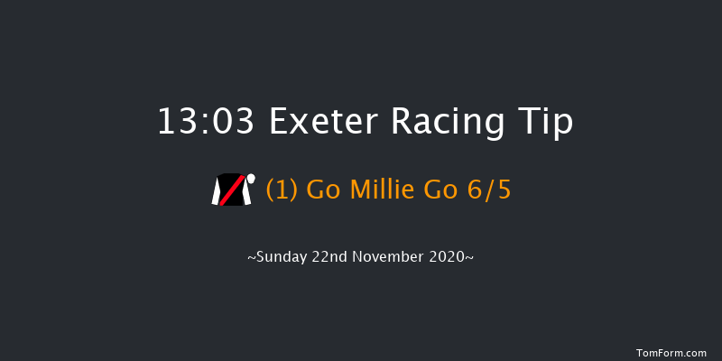 Start Your RacingTV Free Trial Now Mares' Novices' Hurdle (GBB Race) Exeter 13:03 Novices Hurdle (Class 4) 23f Wed 11th Nov 2020
