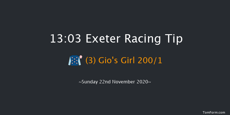 Start Your RacingTV Free Trial Now Mares' Novices' Hurdle (GBB Race) Exeter 13:03 Novices Hurdle (Class 4) 23f Wed 11th Nov 2020