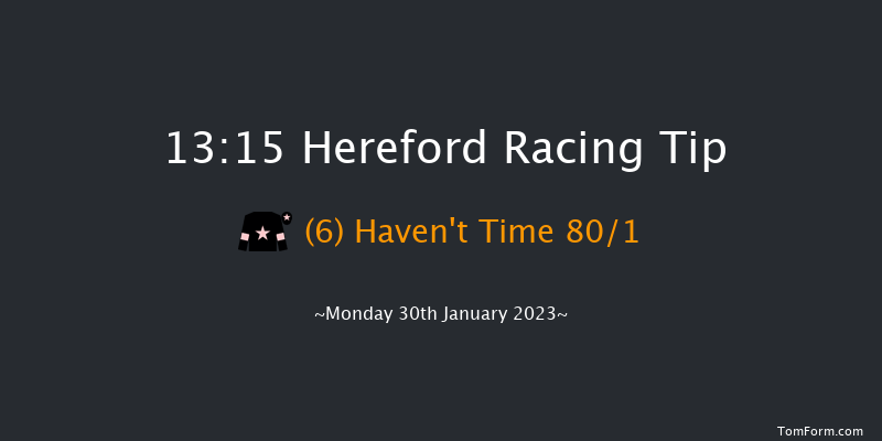 Hereford 13:15 Novices Hurdle (Class 4) 22f Mon 16th Jan 2023