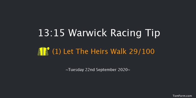 Visit racingtv.com Novices' Hurdle (GBB Race) (Div 1) Warwick 13:15 Maiden Hurdle (Class 4) 16f Mon 21st Sep 2020