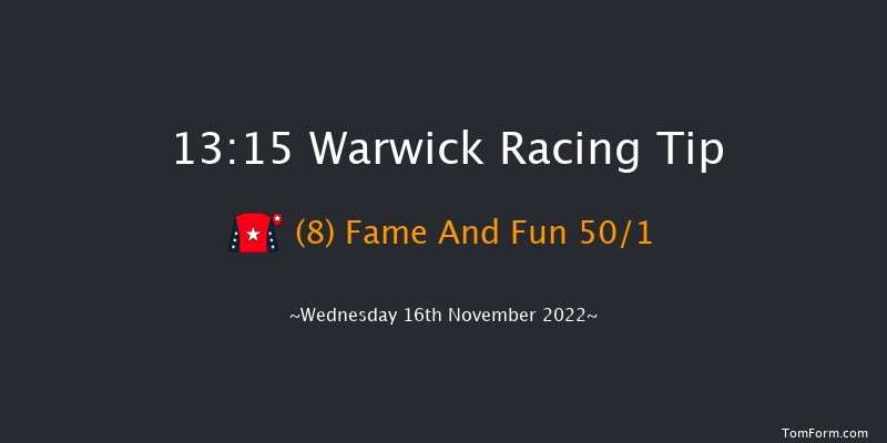 Warwick 13:15 Maiden Hurdle (Class 4) 16f Tue 1st Nov 2022