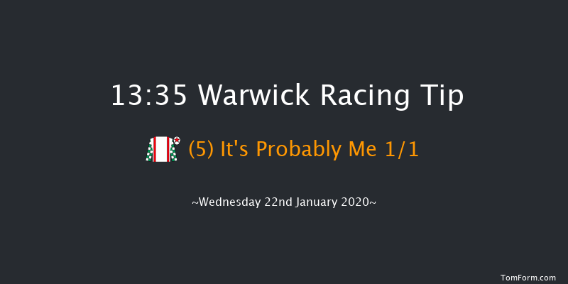 Warwick 13:35 Maiden Hurdle (Class 4) 21f Sat 11th Jan 2020