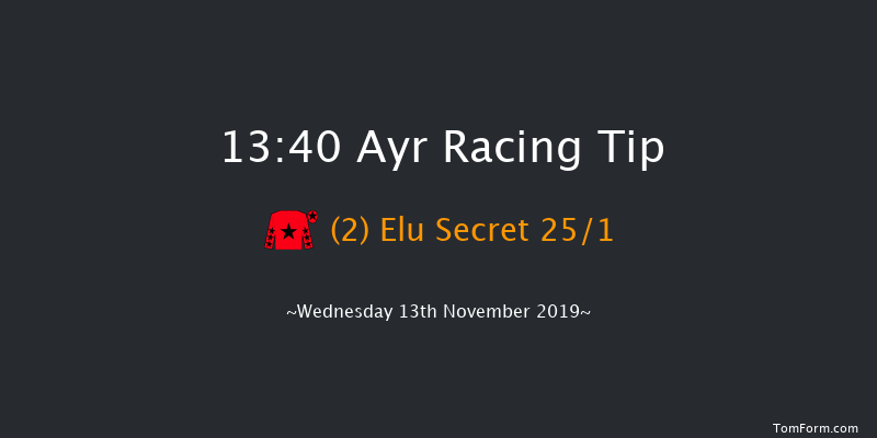 Ayr 13:40 Maiden Hurdle (Class 5) 20f Sat 2nd Nov 2019