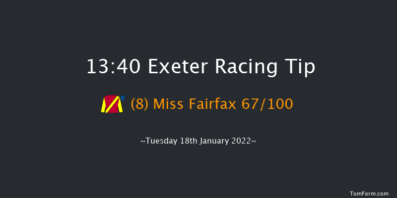 Exeter 13:40 Maiden Hurdle (Class 4) 23f Tue 11th Jan 2022