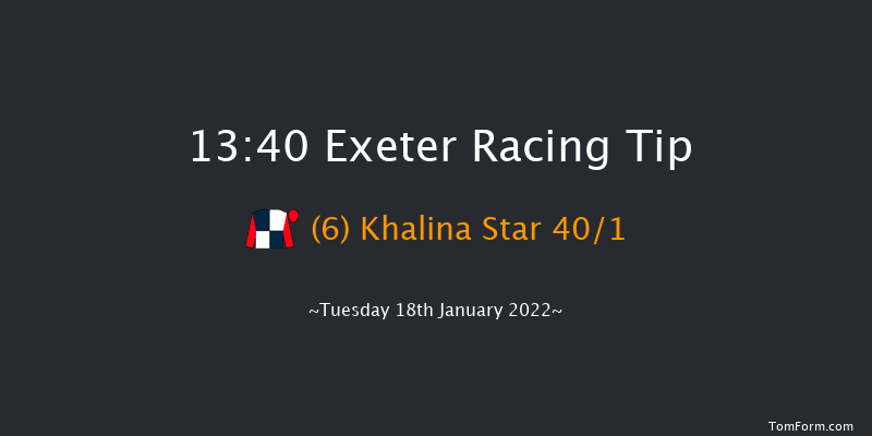 Exeter 13:40 Maiden Hurdle (Class 4) 23f Tue 11th Jan 2022