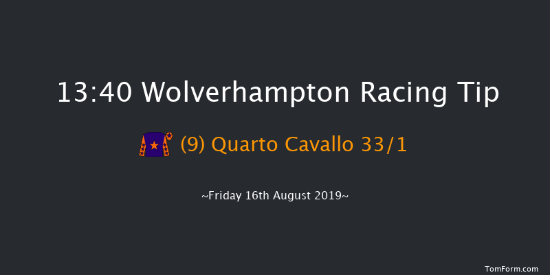 Wolverhampton 13:40 Handicap (Class 6) 6f Mon 12th Aug 2019