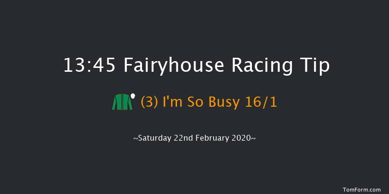 Connolly's RED MILLS Irish EBF Auction Maiden Hurdle Fairyhouse 13:45 Maiden Hurdle 16f Sat 25th Jan 2020