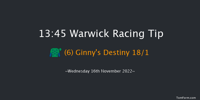 Warwick 13:45 Maiden Hurdle (Class 4) 21f Tue 1st Nov 2022