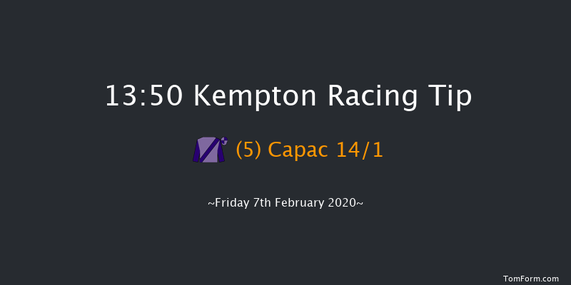 Kempton 13:50 Novices Hurdle (Class 4) 21f Tue 4th Feb 2020