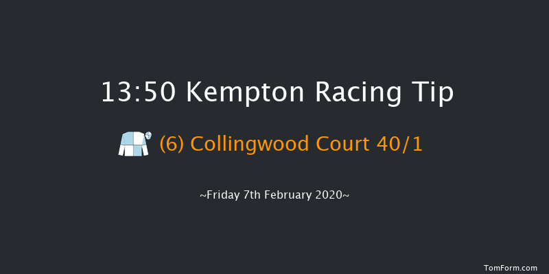Kempton 13:50 Novices Hurdle (Class 4) 21f Tue 4th Feb 2020