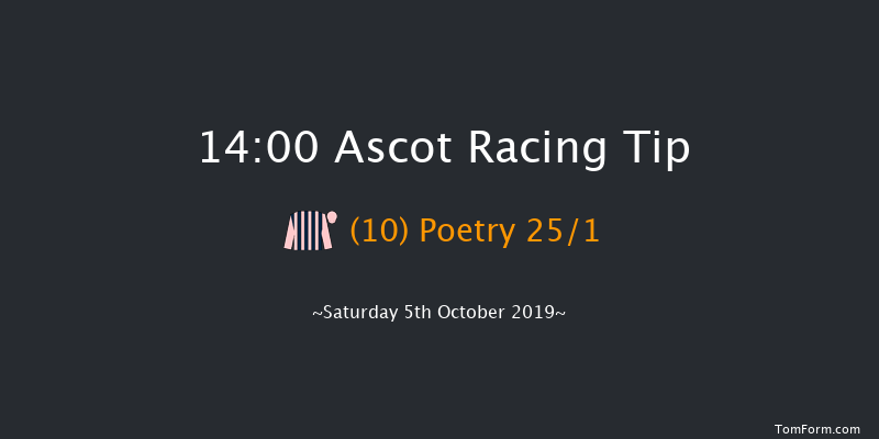 Ascot 14:00 Listed (Class 1) 5f Fri 4th Oct 2019