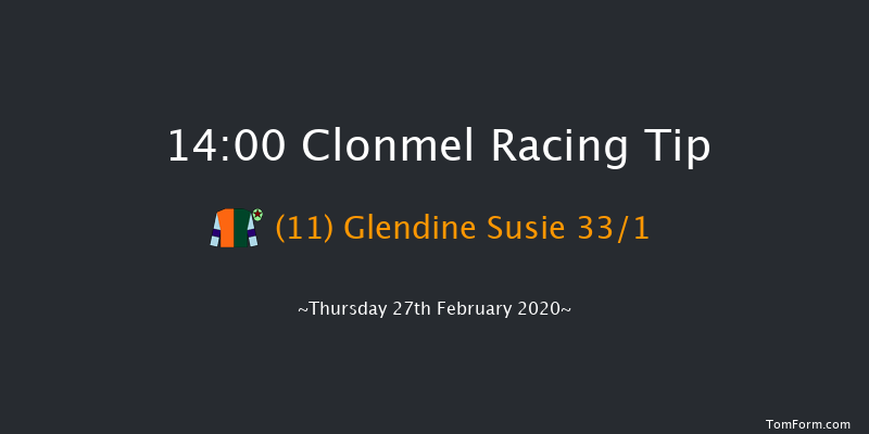 Irish Stallion Farms EBF Maiden Hurdle Clonmel 14:00 Maiden Hurdle 19f Thu 9th Jan 2020