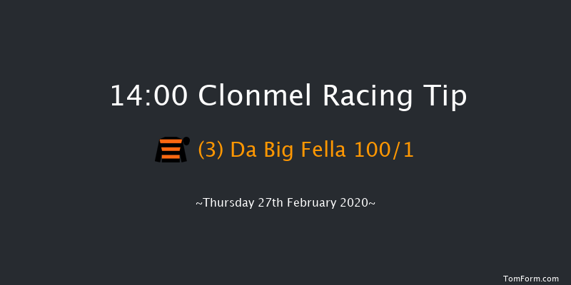 Irish Stallion Farms EBF Maiden Hurdle Clonmel 14:00 Maiden Hurdle 19f Thu 9th Jan 2020
