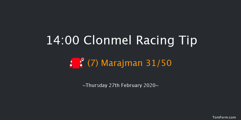 Irish Stallion Farms EBF Maiden Hurdle Clonmel 14:00 Maiden Hurdle 19f Thu 9th Jan 2020