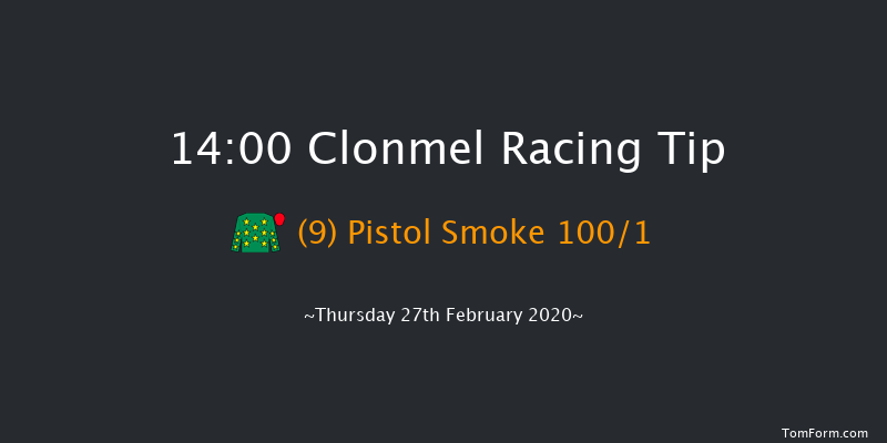 Irish Stallion Farms EBF Maiden Hurdle Clonmel 14:00 Maiden Hurdle 19f Thu 9th Jan 2020