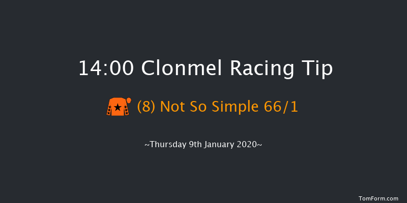 Clonmel 14:00 Maiden Hurdle 20f Thu 5th Dec 2019