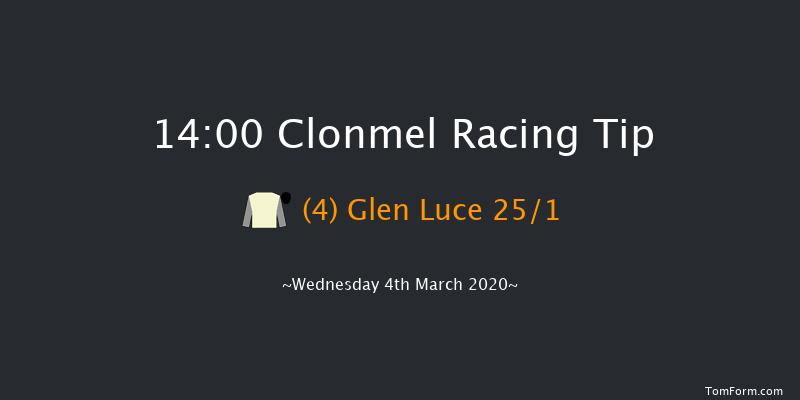 Rosegreen Maiden Hurdle Clonmel 14:00 Maiden Hurdle 16f Thu 27th Feb 2020