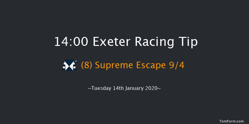 Exeter 14:00 Handicap Hurdle (Class 4) 23f Wed 1st Jan 2020