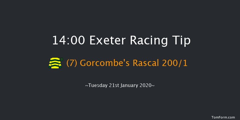 Exeter 14:00 Maiden Hurdle (Class 4) 17f Wed 1st Jan 2020