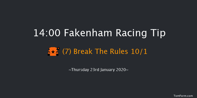 Fakenham 14:00 Maiden Hurdle (Class 3) 16f Wed 1st Jan 2020