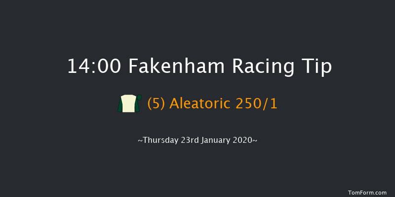 Fakenham 14:00 Maiden Hurdle (Class 3) 16f Wed 1st Jan 2020